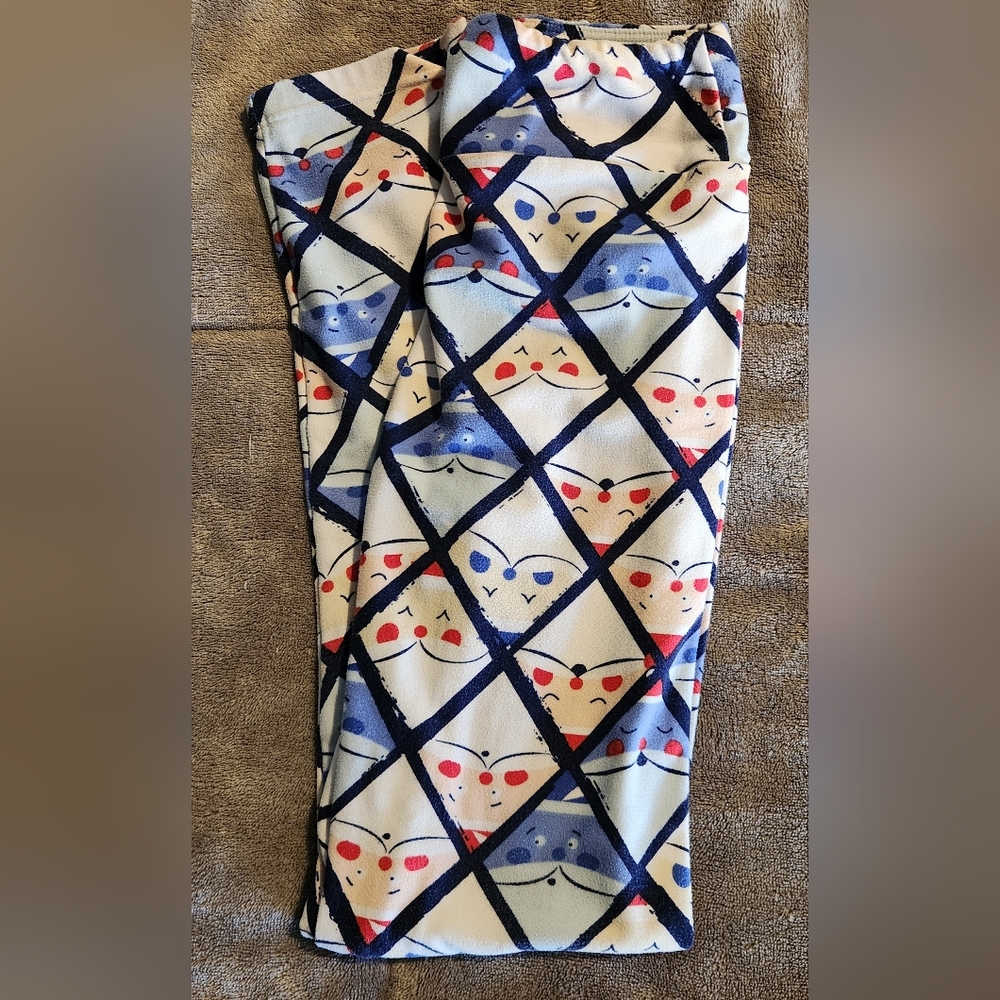 LuLaRoe Tween Santa Face Leggings